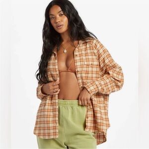 Billabong Best Time Plaid Flannel Shirt